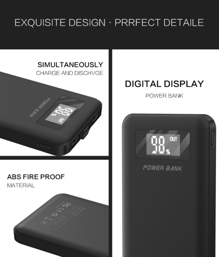 2023 Free sample Best selling in Korea KC certificate power bank 10000mah digital display power bank for mobile phone power stat