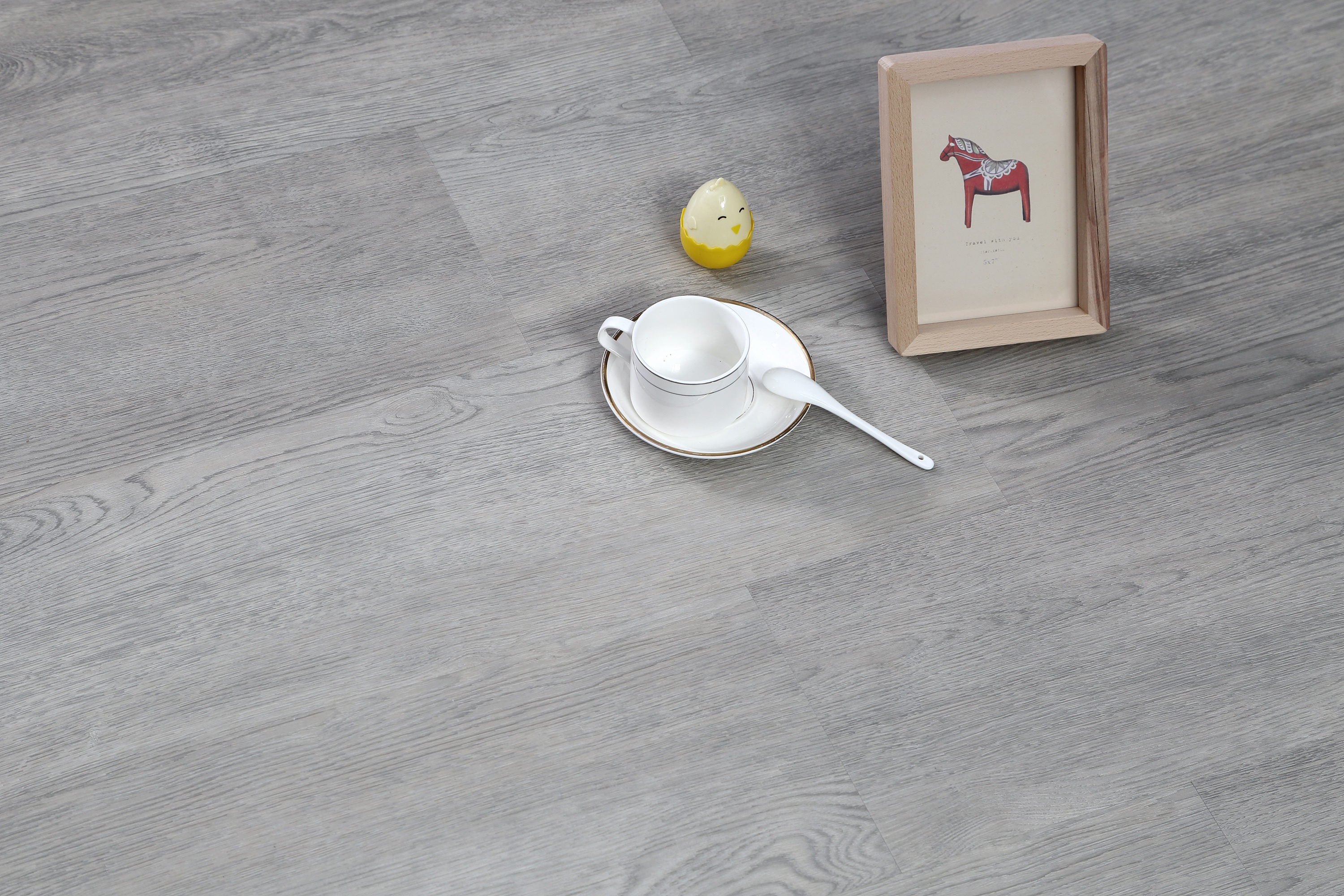 5.0mm Light Grey Brushed OAK SPC Click Floor Panel