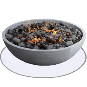 Fire Pit High Temp Mat Bonfires Grass Patio Chiminea Deck Under Grill Mat BBQ Mat Heat Shield Fire Resistant Pad Outdoor 50 Pcs