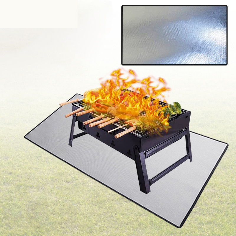 Round Fireproof Protection Grill and Fire Pit Mat (36