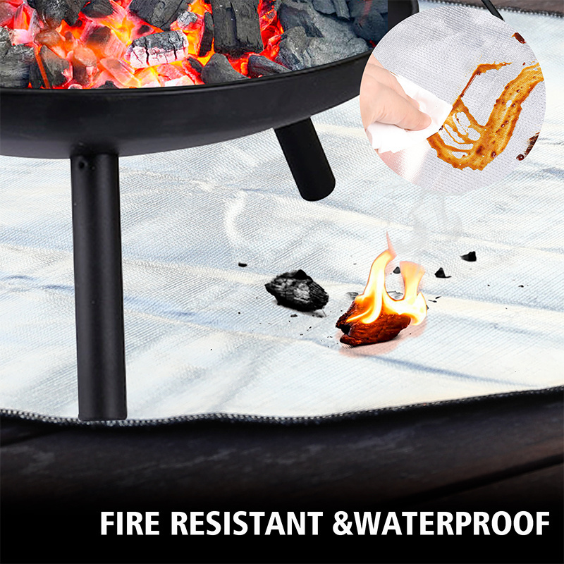 Fireproof Insulation Mat 36 38 40 Inches Aluminium Fire Pit Mat