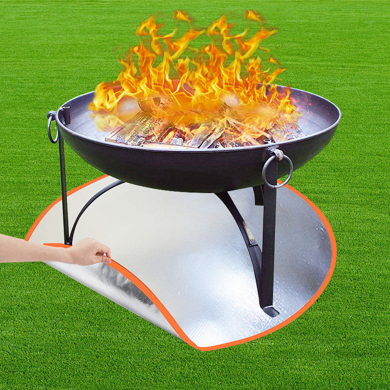 Round Fireproof Protection Grill and Fire Pit Mat (36