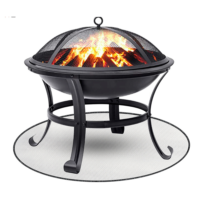 36 inch round high temperature fire pit mat for grill mats grill heat shield ashes under deck custom size available