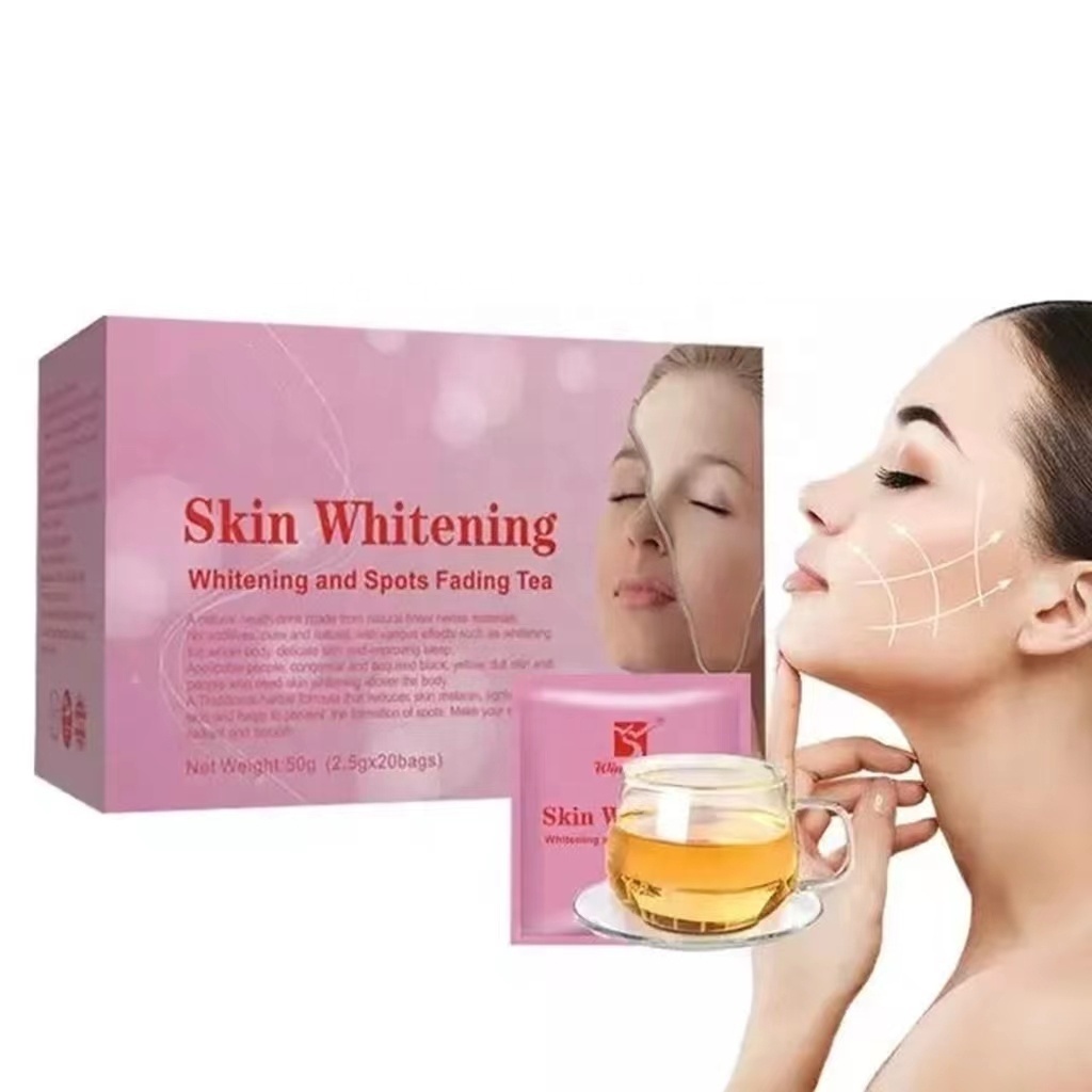 OEM/ODM  natural herbal whitening bright light rose tea freckle detox whitening and spots fading tea skin whitening tea