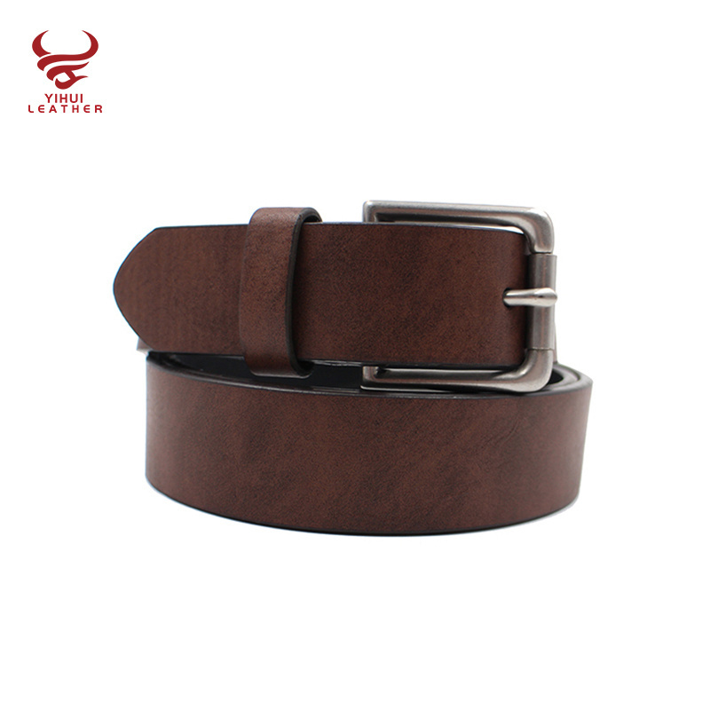 2022 Top Sale PU Belt Leather Strap Casual Man Belt Pin Buckle Male Brown Jeans Belt