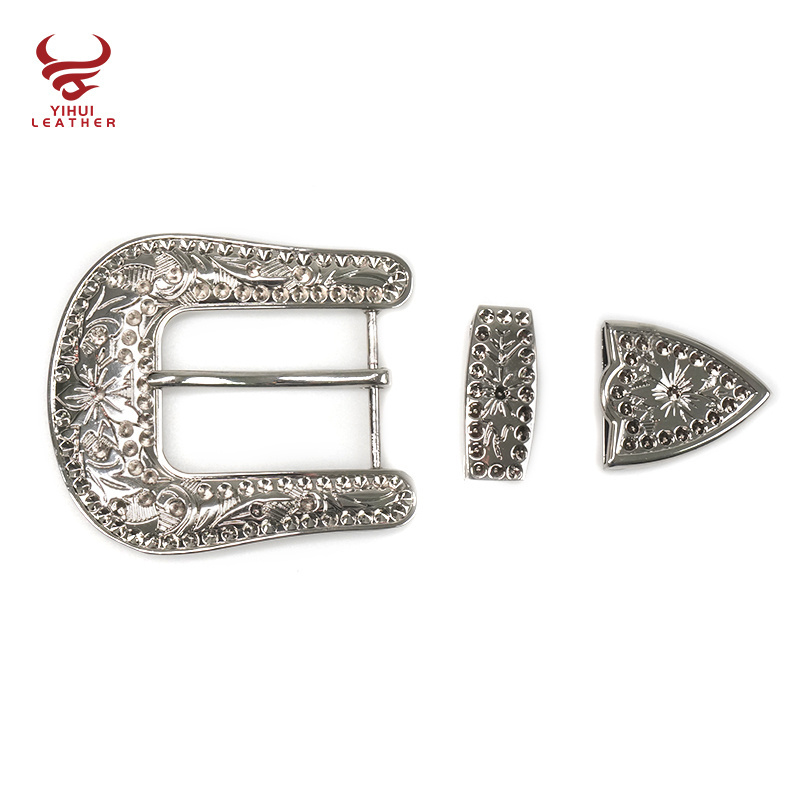 Wholesale fashion rhinestone buckle punk rock star crystal belt buckle custom studded rhinestone belt buckle for western cowboy