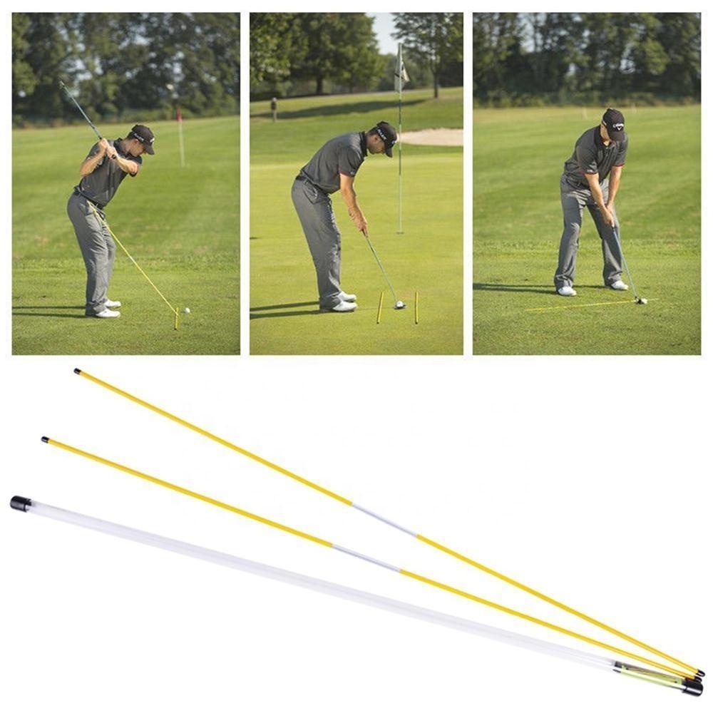 Golf Alignment Sticks Rods Swing Plane Trainer Tour Training Aids Golf Practice Rods Trainer Aids 48