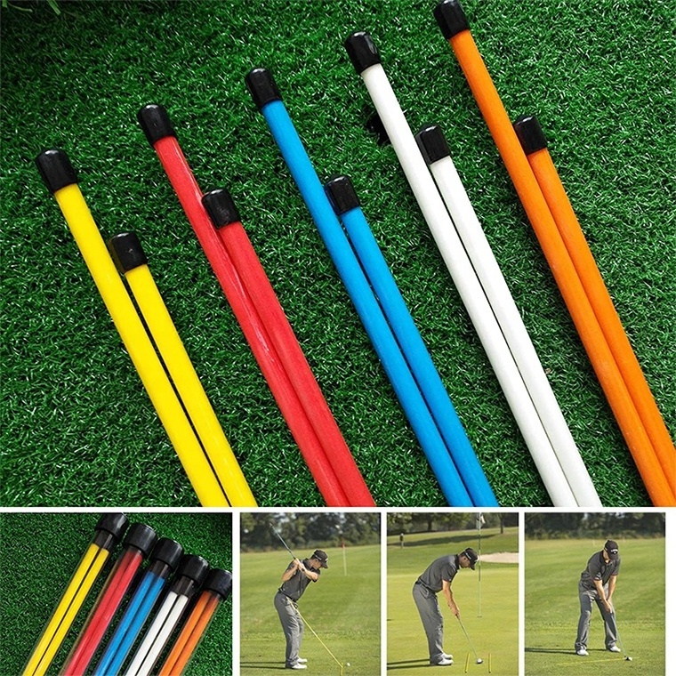 Golf Alignment Training Sticks  2pcs Pack Swing Trainer Golf Alignment Sticks Training Rod