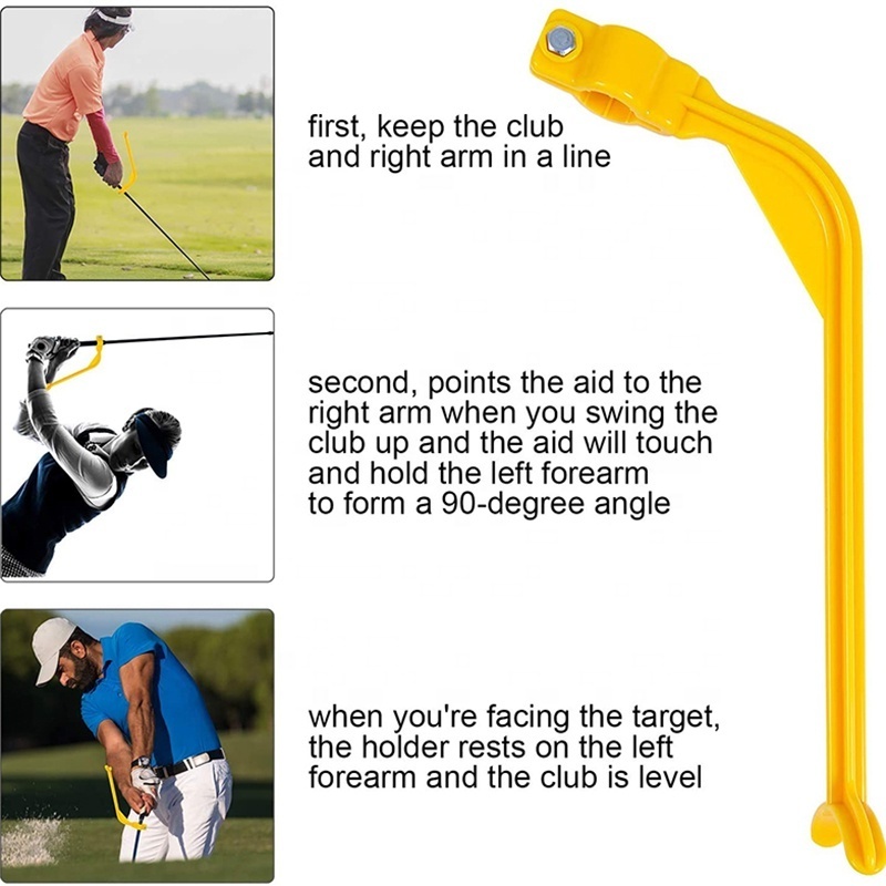 Golf Training Aids Swing Gesture Correcting Tool Golf Swing Trainer Practice Guide for Beginner