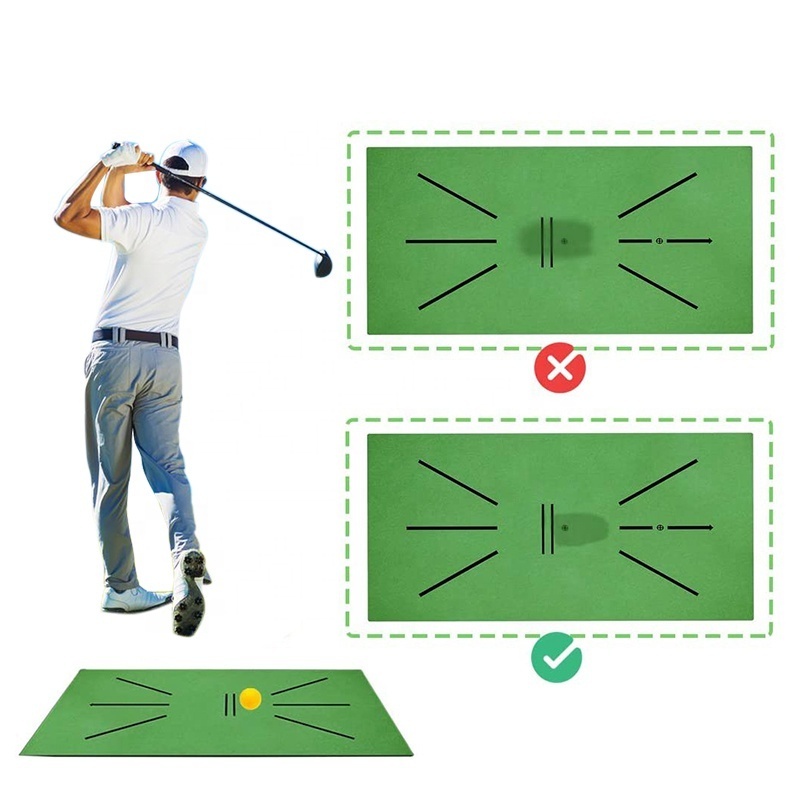 Golf Training Mat Swing Detection Batting Analysis & Correct Your Swing Path Golf Hitting Mat Turf Grass Golf Swing Mat