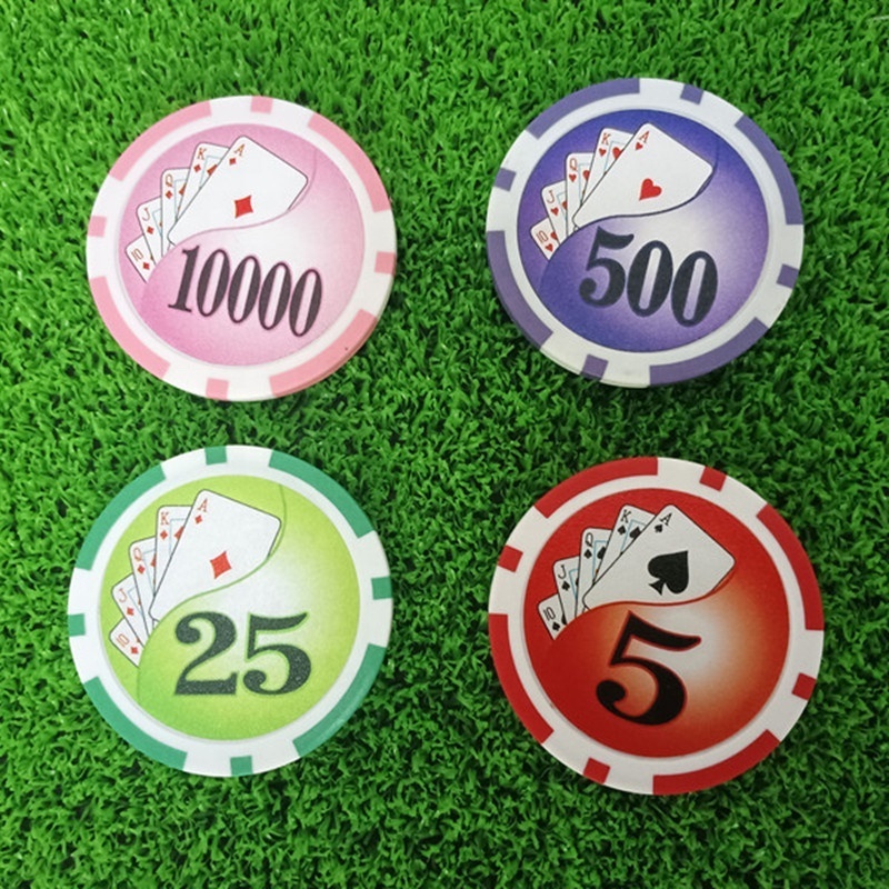 Blank Poker Chips Ball Marker Monte Carlo Golf Poker Chips for Card Board