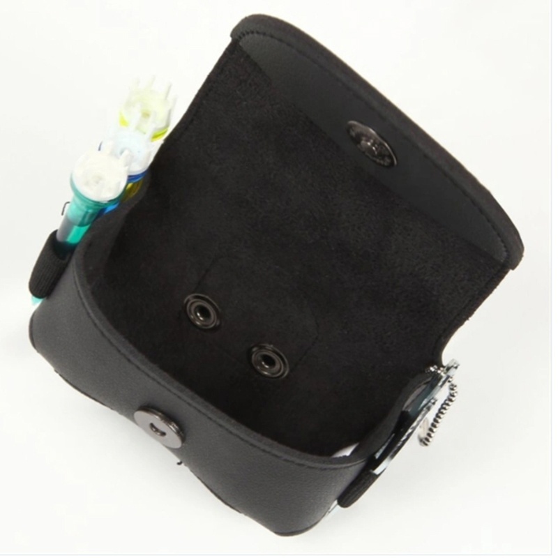 PU Leather Golf Ball Pouch Tee Holder Portable Golf Ball Belt Holder Pouch Bag Accessories