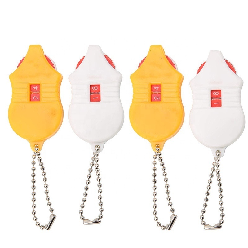 High Quality Golf Accessories Mini Golf Stroke Shot Putt Score Counter Keeper With Key Chain Golf Score Counter