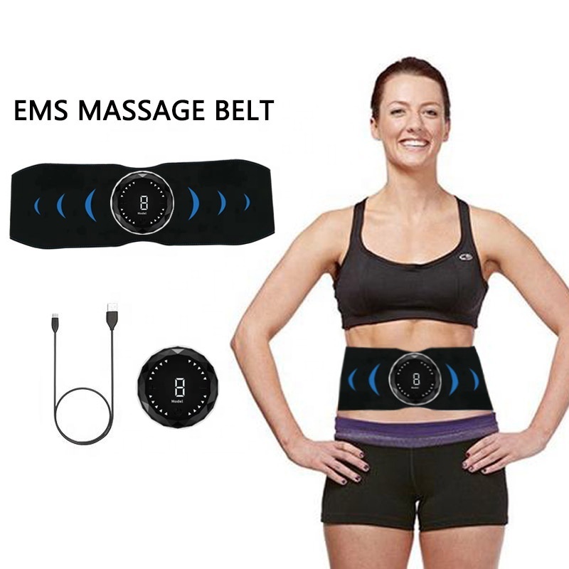 Usb Wireless Stimulator Abdominal Muscle Abs Trainer Body Toning Fitness Ems Electric Muscle Toner Slimming Massage Belt