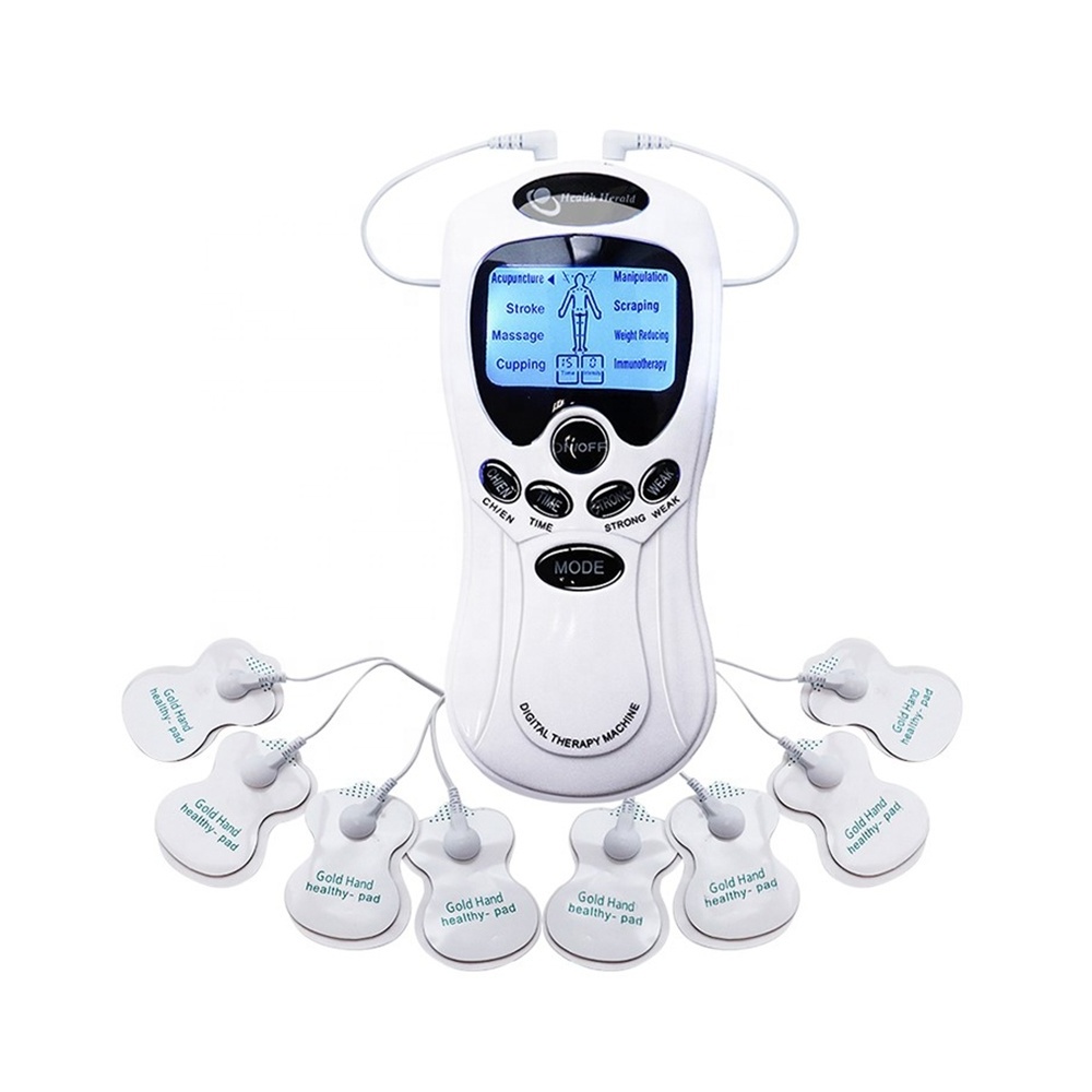 8 Models EMS Electric Herald Tens Machine Acupuncture Body Massage Digital Therapy Massager Muscle Stimulator Electrostimulator