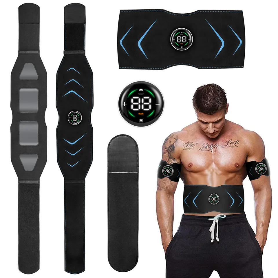 EMS Electric Abdominal Body Slimming Belt Muscle Stimulator Fitness Lose Weight Fat Burn Unisex Slimming Training Massager