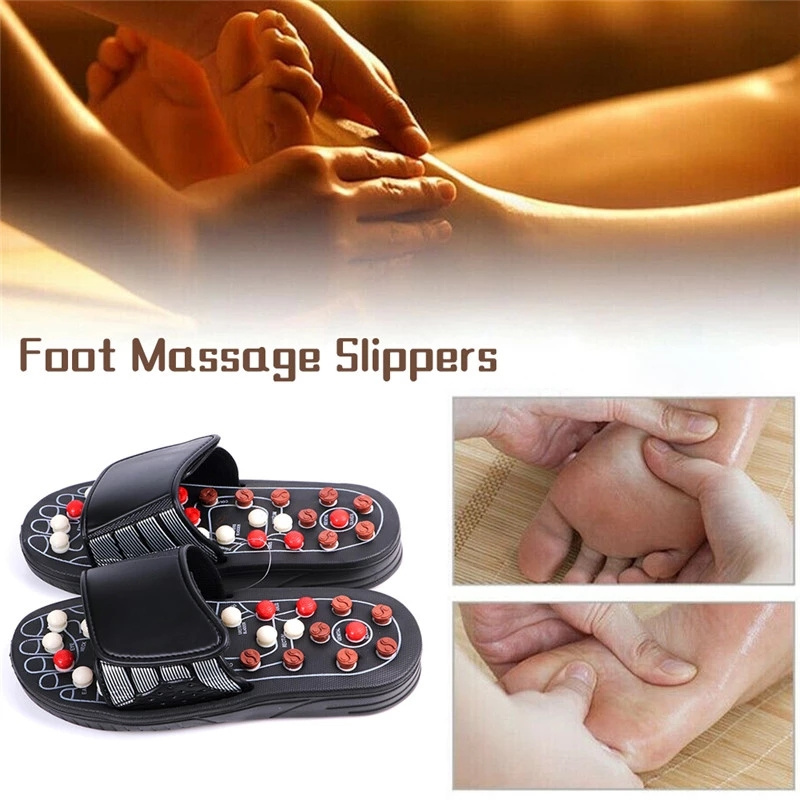 1 Pair Foot Massage Slippers Acupuncture Therapy Massager Shoes For Foot Acupoint Activating Reflexology Feet Massageador Sandal