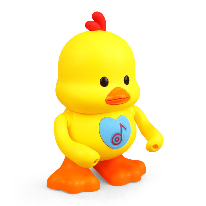 little duck swing baby music electric puzzle running and dancing big yellow duck toy