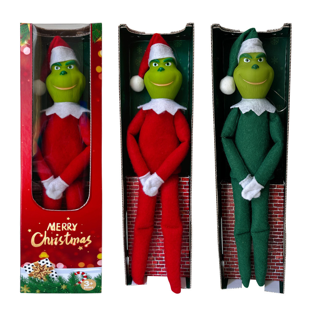 New Design Grinch Plush Toys Grinch Plush Doll home decoration Children's Gift Party Decoration Home