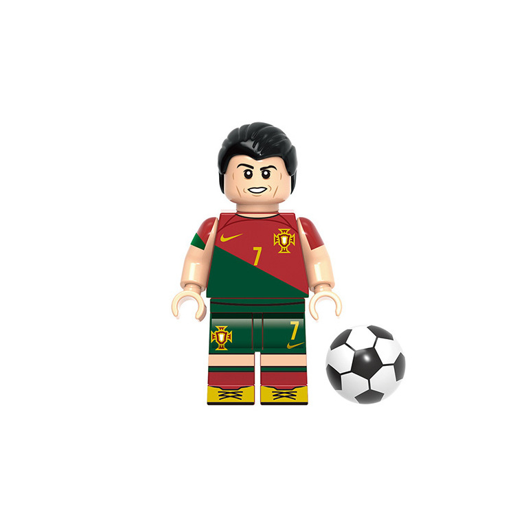 Building Blocks Soldier Characters WW2 Army Toys  Cup Football Player Messi Neymar Nazario Character