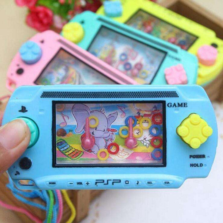 Water ring game Mini handheld Game Console Squeeze Plastic Water Ring Game Toys Gifts For Kids