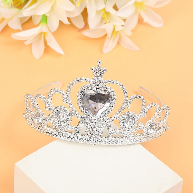 Children Tiara Headdress Headwear Cute Princess Crowns Hairband Braided Hairband Pearl Hair Band Girl Pearls Headband