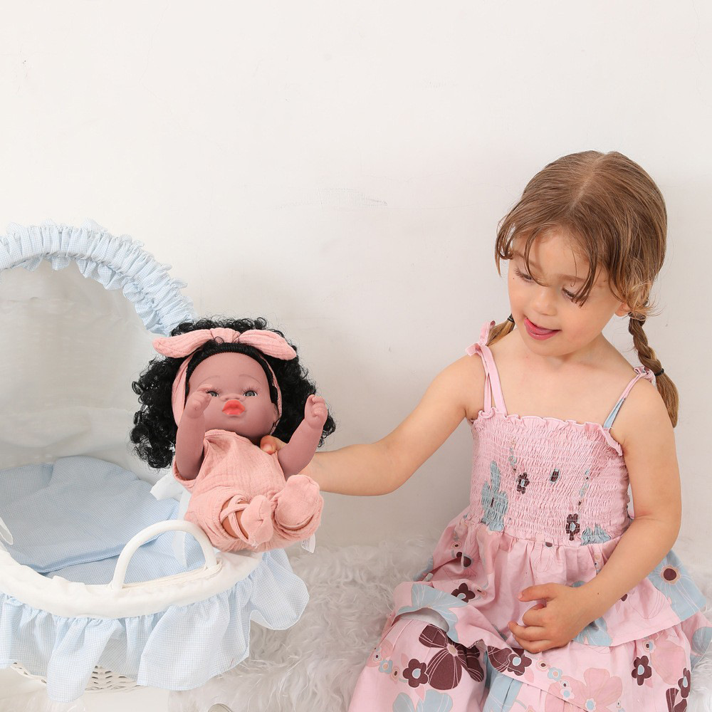 Bath Play Full Silicone Baby Dolls Summer Waterproof Reborn Doll Toys american black doll for kid girl toys baby bebe reborn