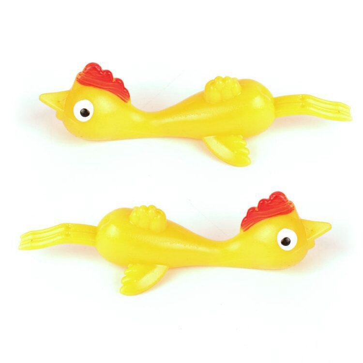 Custom Cheap Popular Funny Stretchy Flick Chicken Catapult Flying Turkey Rubber Finger Children Slingshot Chicken