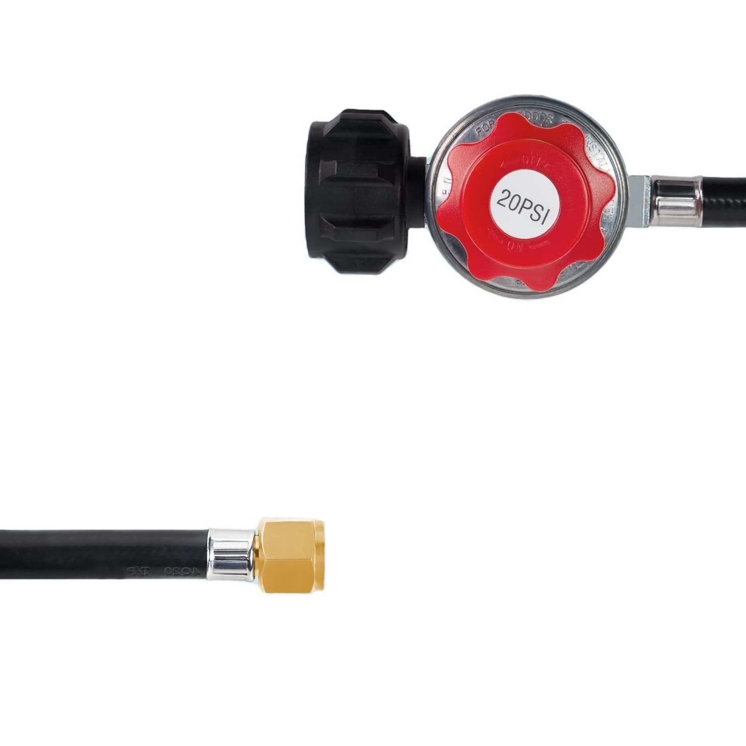 North American Low Pressure Regulator Including 1.5m Hose for Fire Pit Oven and BBQ Accessories