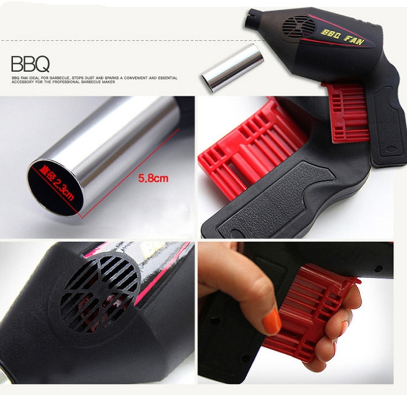 Portable Outdoor Blower Barbecue Tool Hand Pressure Manual BBQ Blower