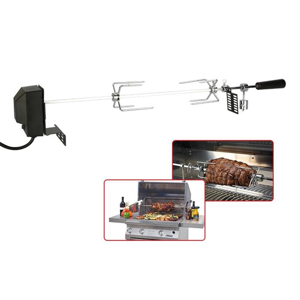 Rotisserie Kit Stainless Steel Automatic BBQ Rotisserie Grill Rotisserie Set With Motor For Grilling Marshmallows Hot Dog Tools