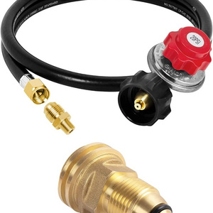 North American Low Pressure Regulator Including 1.5m Hose for Fire Pit Oven and BBQ Accessories