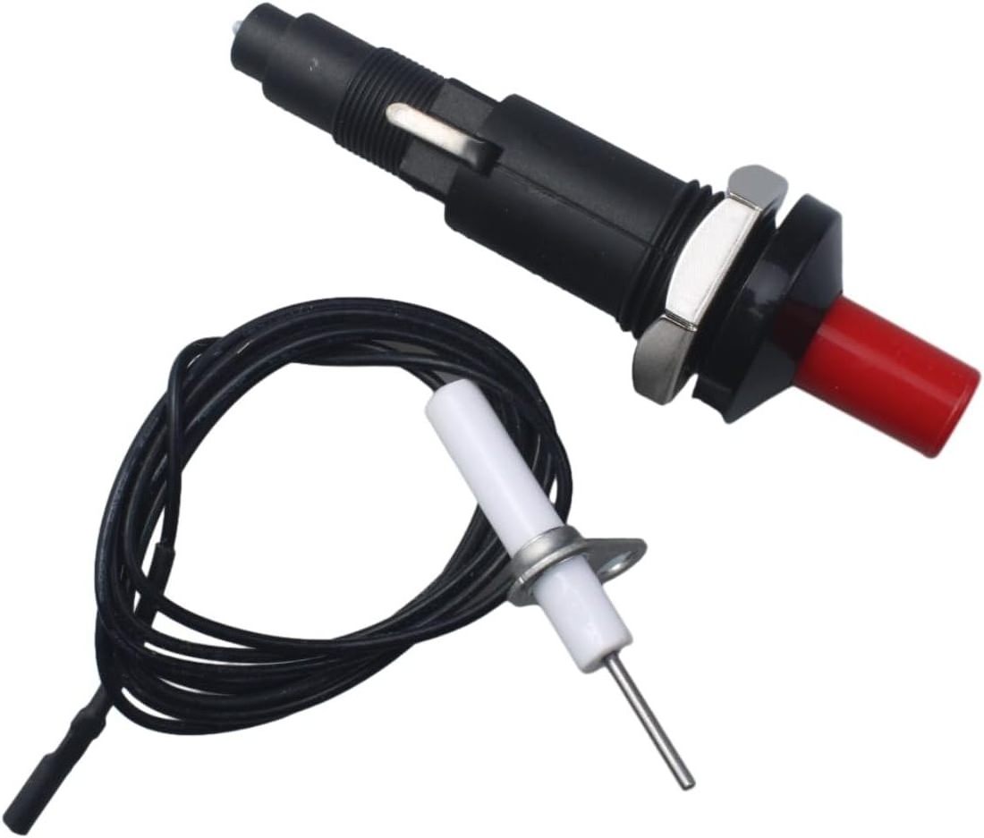 One Outlet Piezo Spark Ignition Set for Propane Gas Heater Push Button Igniter for Fireplace Oven Kitchen BBQ Accessories