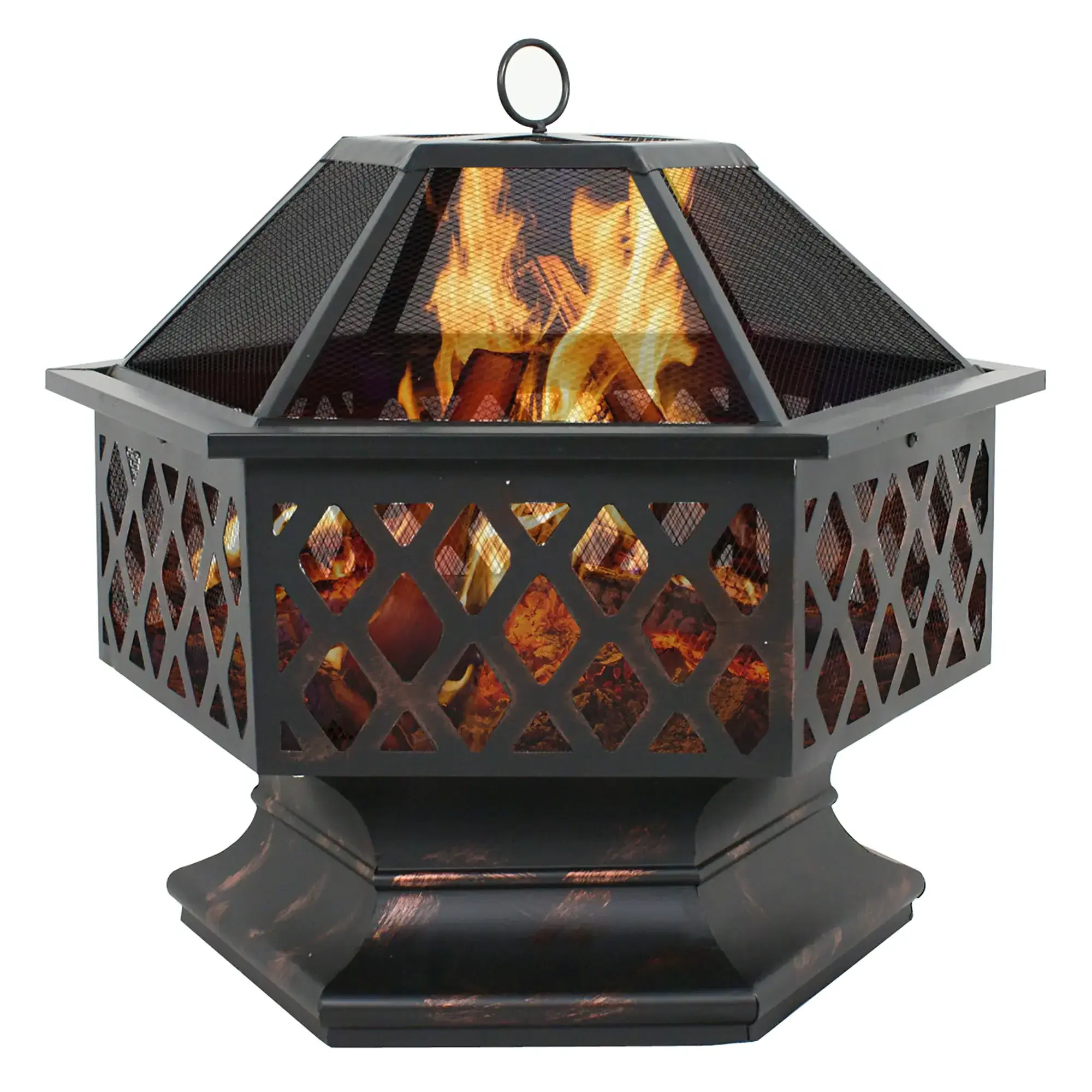 Outdoor Patio Steel Fire Pit - 24