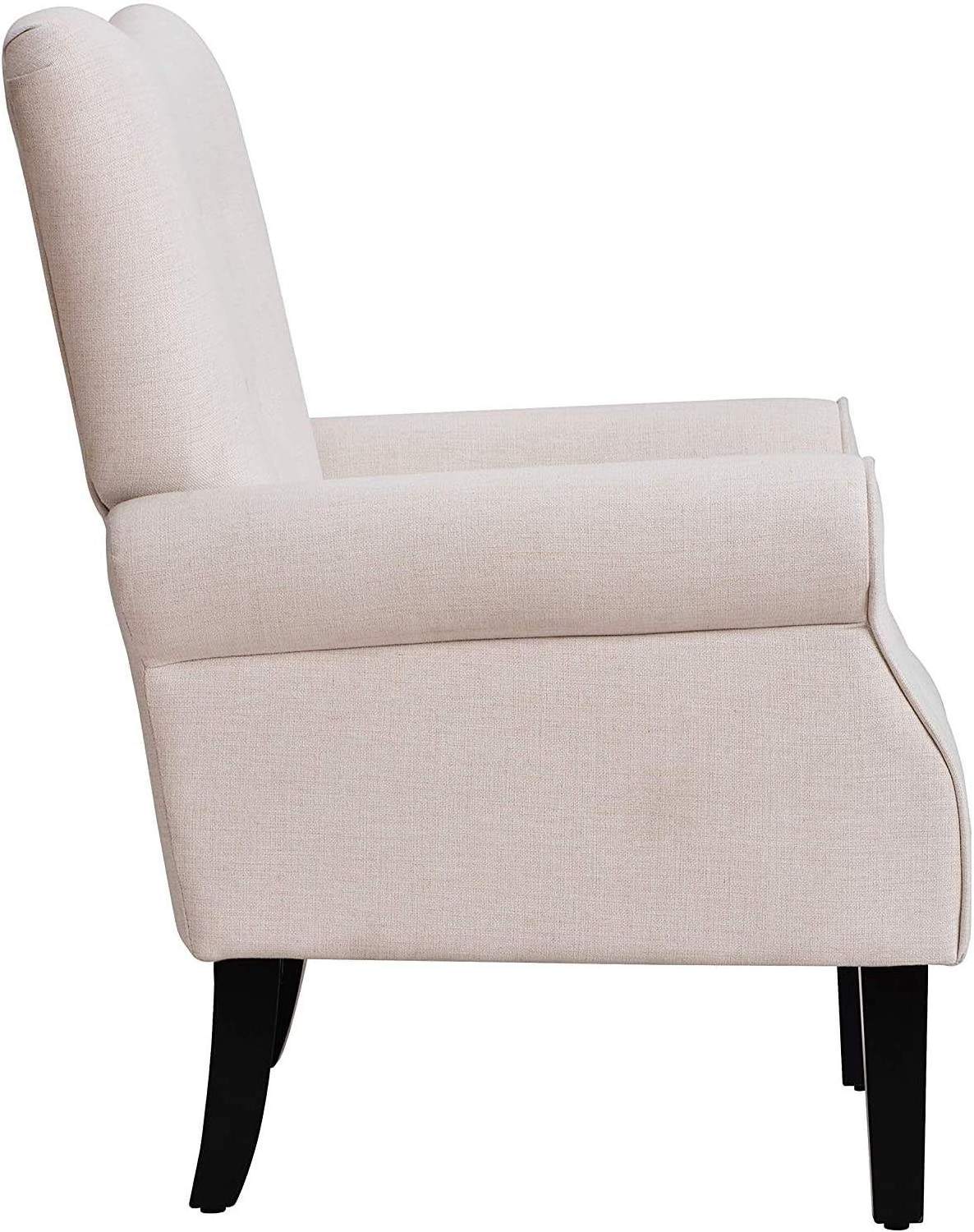 Modern Living Room Sofa Chairs Accent Chair Single Sofa Comfy Fabric Upholstered Arm Chair