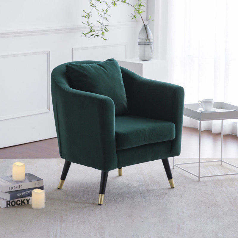 Contemporary Elegant Luxurious Upholstery Modern Design Padded Cushion Comfortable Accent Armchair