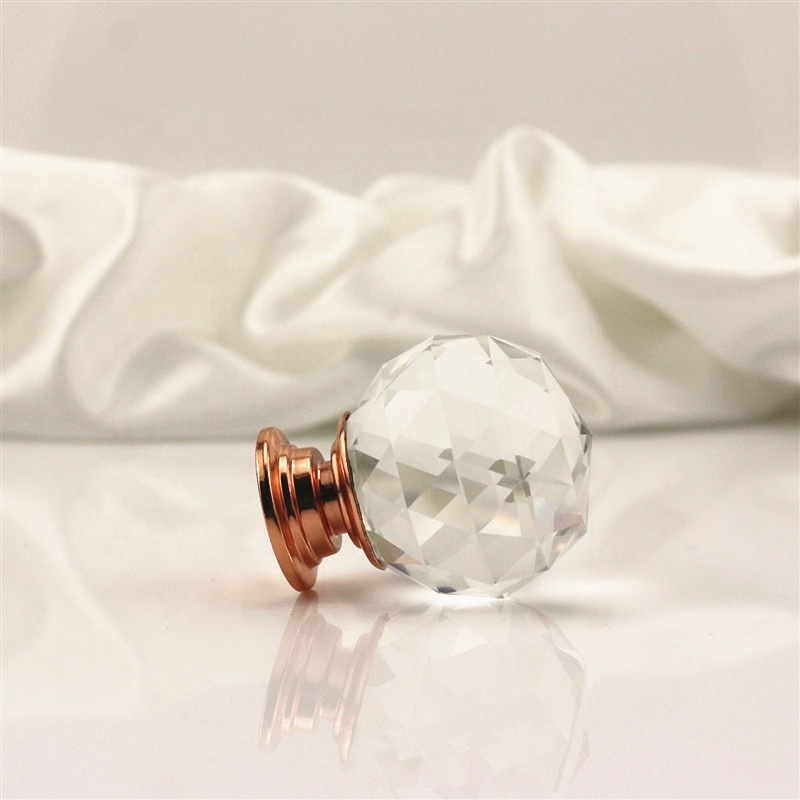 30mm Clear Cut Crystal Glass Cabinet Knobs Handle For Cabinet CABINET PULL