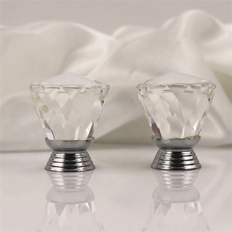 custom various furniture knobs clear crystal material cabinet knobs wholesale OEM/ODM wardrobe handles glass small drawer knobs