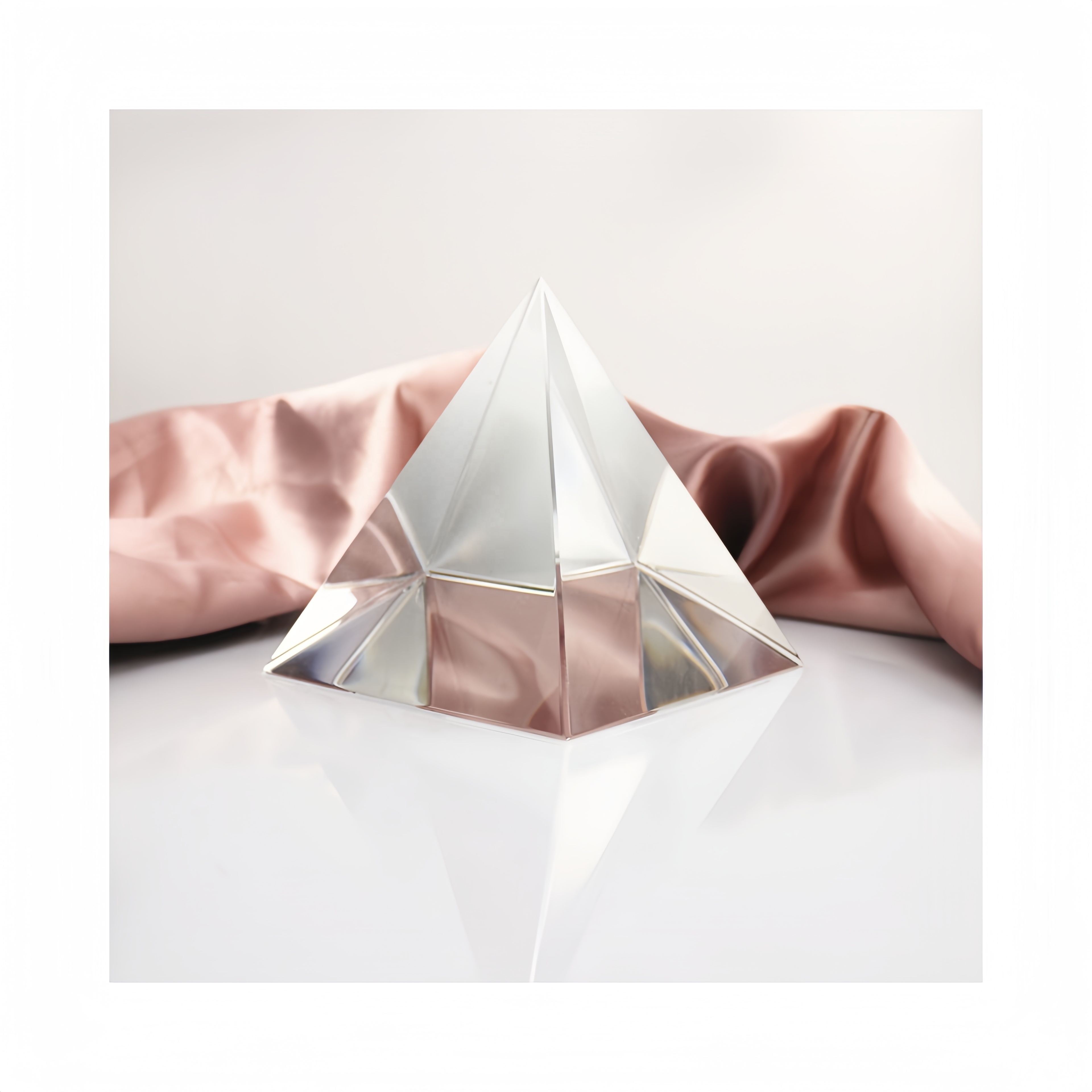 Pyramid Paperweight Optical Crystal for Engraving Gifts Glass Pyramid Europe Folk Art Business Gift Mascot K9 Crystal Polished