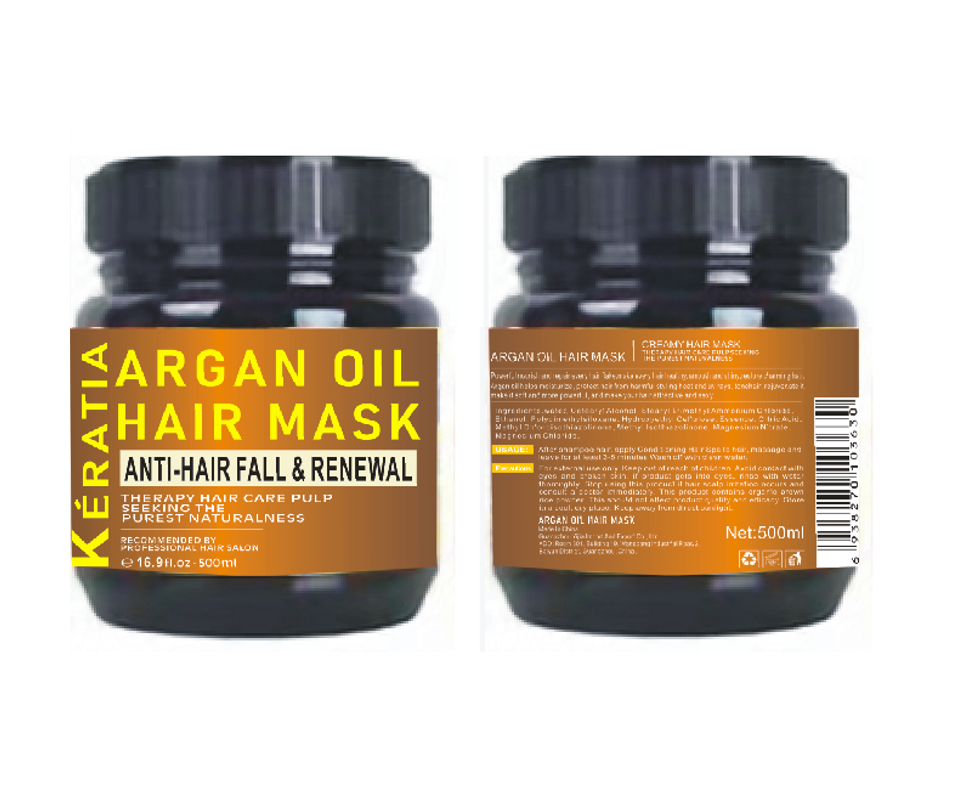 Hot wholesale argan oil deeply repair pro fiber shea butter hair mask with OEM natural argan oil hair mask