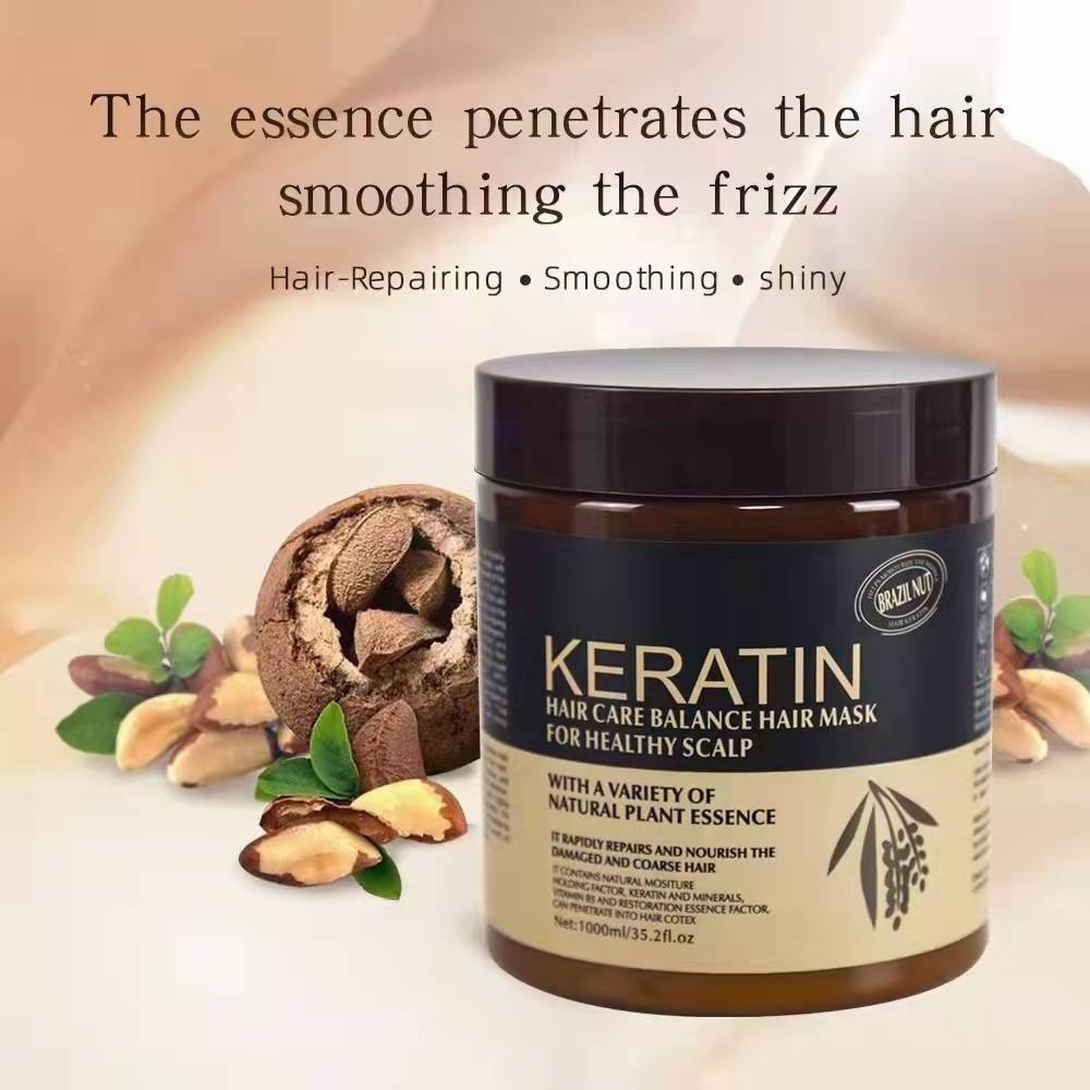 Private Label Professional Natural Organic Argan Oil Collagen Nourishing Repair Damaged Keratin Hair Mask