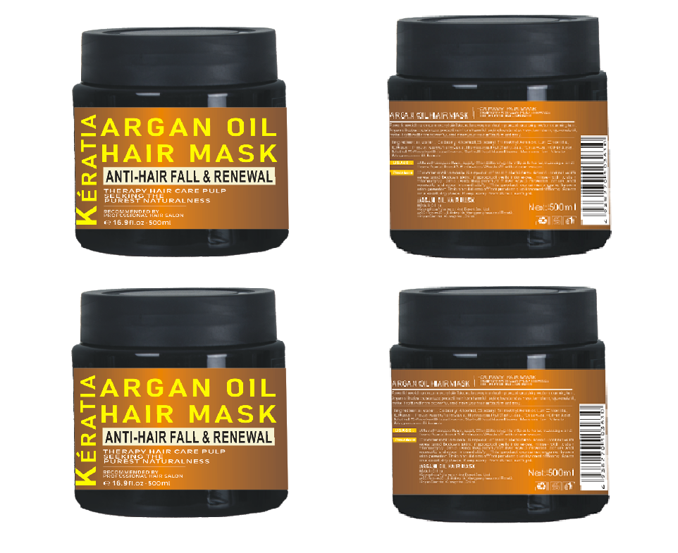 Hot wholesale argan oil deeply repair pro fiber shea butter hair mask with OEM natural argan oil hair mask