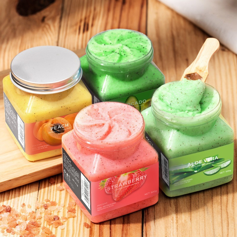 OEM Customizable Whitening exfoliating skin care body scrub Shea  foot face and body scrub