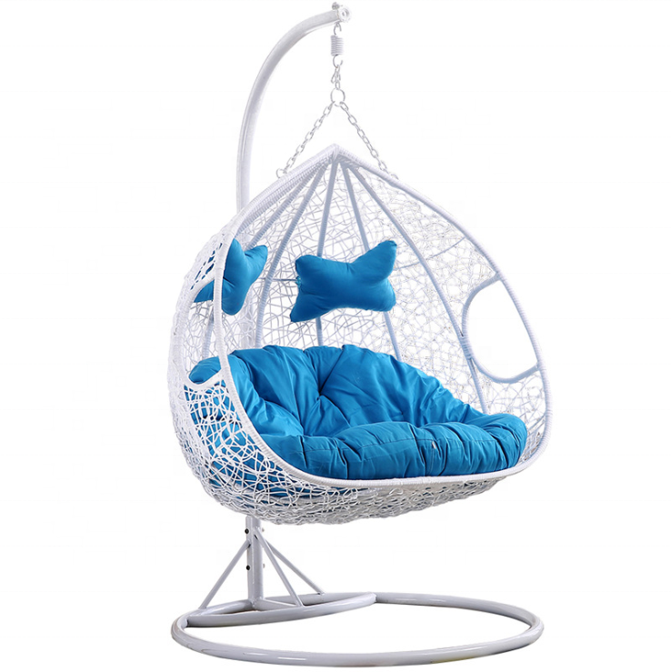 Hot sale cheap outdoor rattan swing hanging basket garden furniture hanging egg chairs