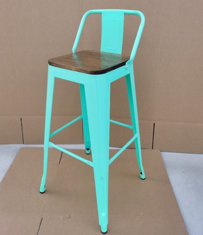 manufacturer sell cheap colorful stable restaurant modern metal high chair bar stool