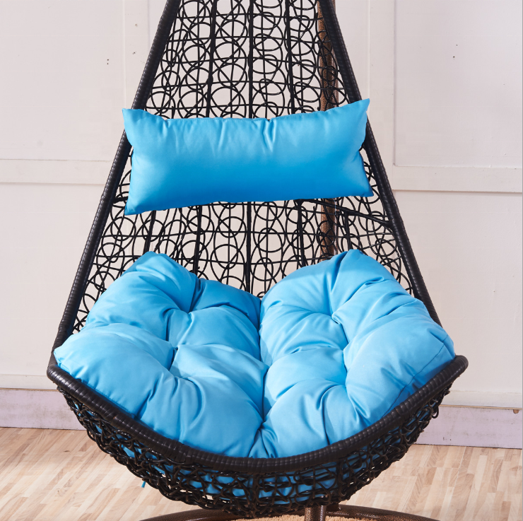 Outdoor leisure rattan garden flower wicker double seat hanging egg swing chairs