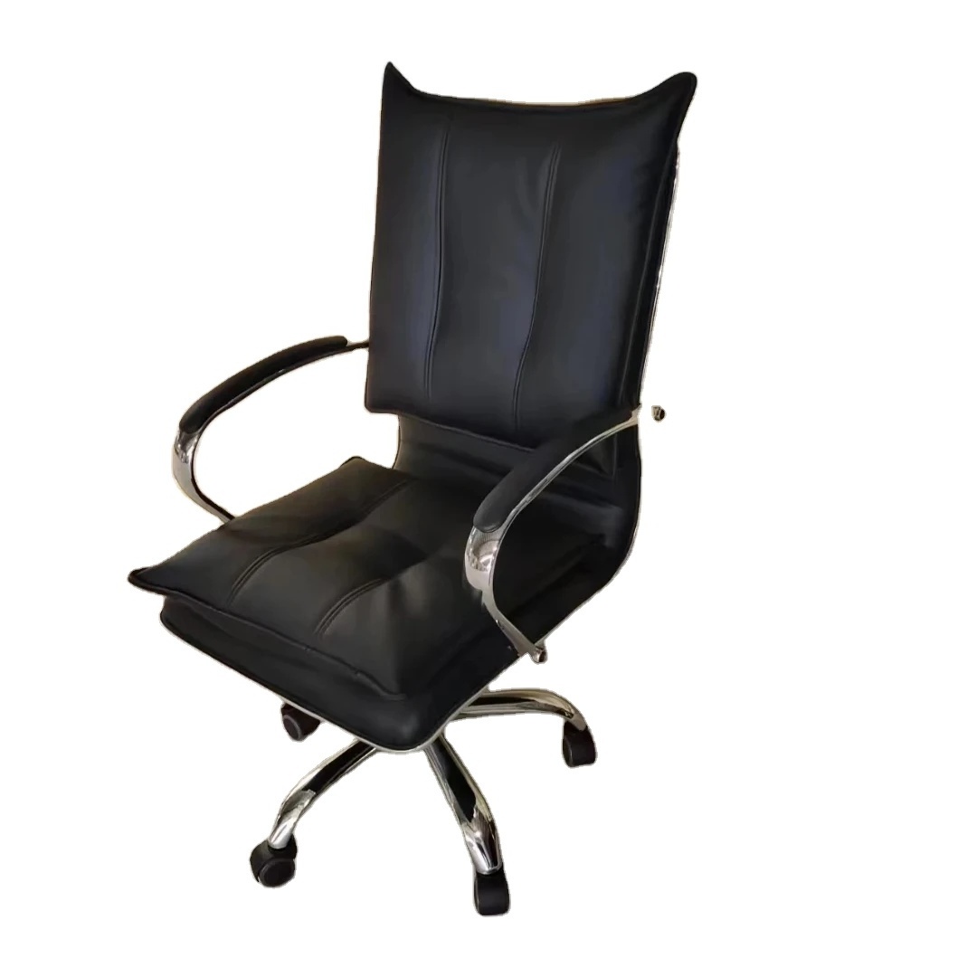 egornomic high quality anji office chair load bearing 200kg black pu leather reclining chair for office