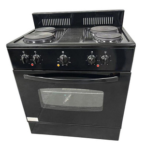 glass stainless steel good price 4  plate burner electric range electronic stove with oven