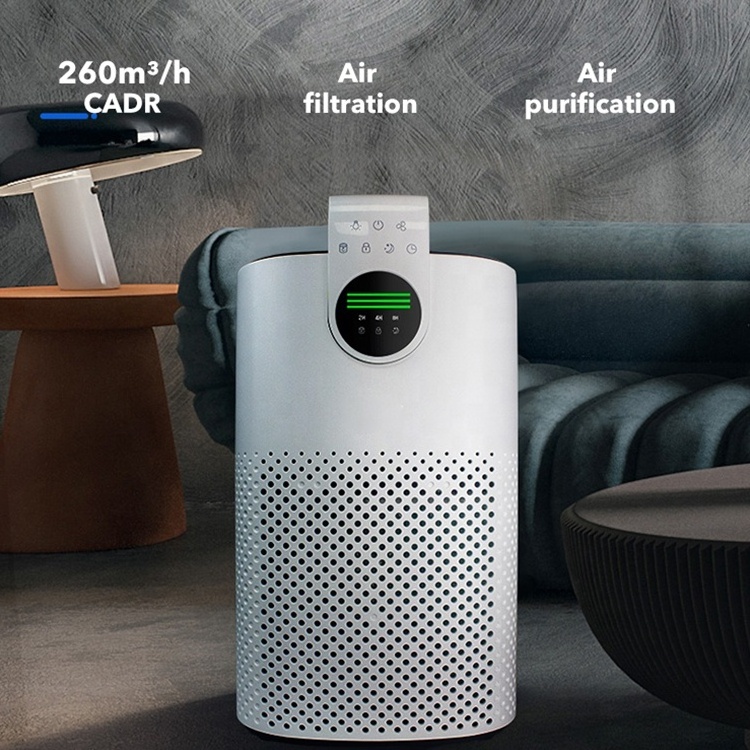 Wholesale Price Portable Household 3 Layer Filter System Intelligent Touch Control Timed Air Purifier