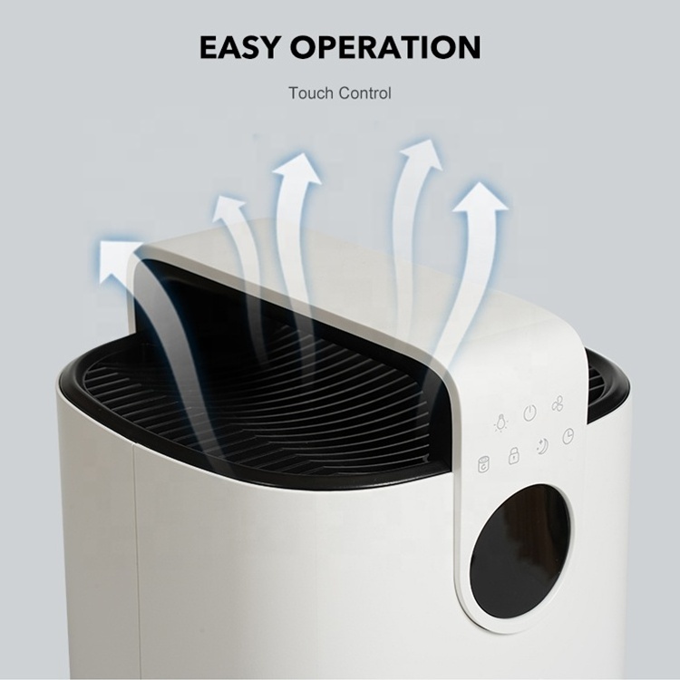 Wholesale Price Portable Household 3 Layer Filter System Intelligent Touch Control Timed Air Purifier